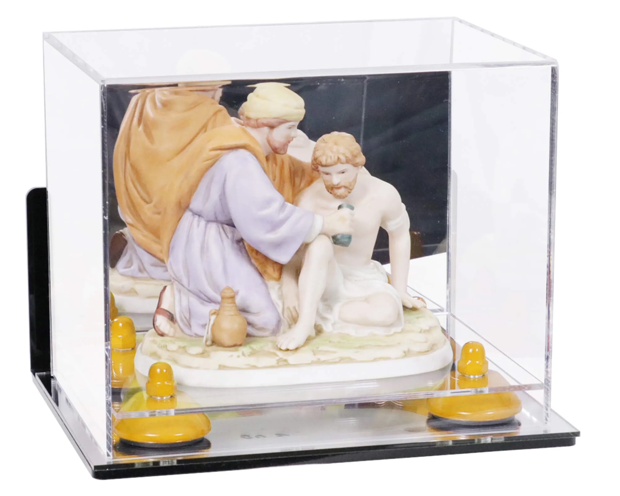 Versatile Acrylic Display Case 8.25 x 6 x 6.75 - Mirror No Wall Mounts (V45/A003)