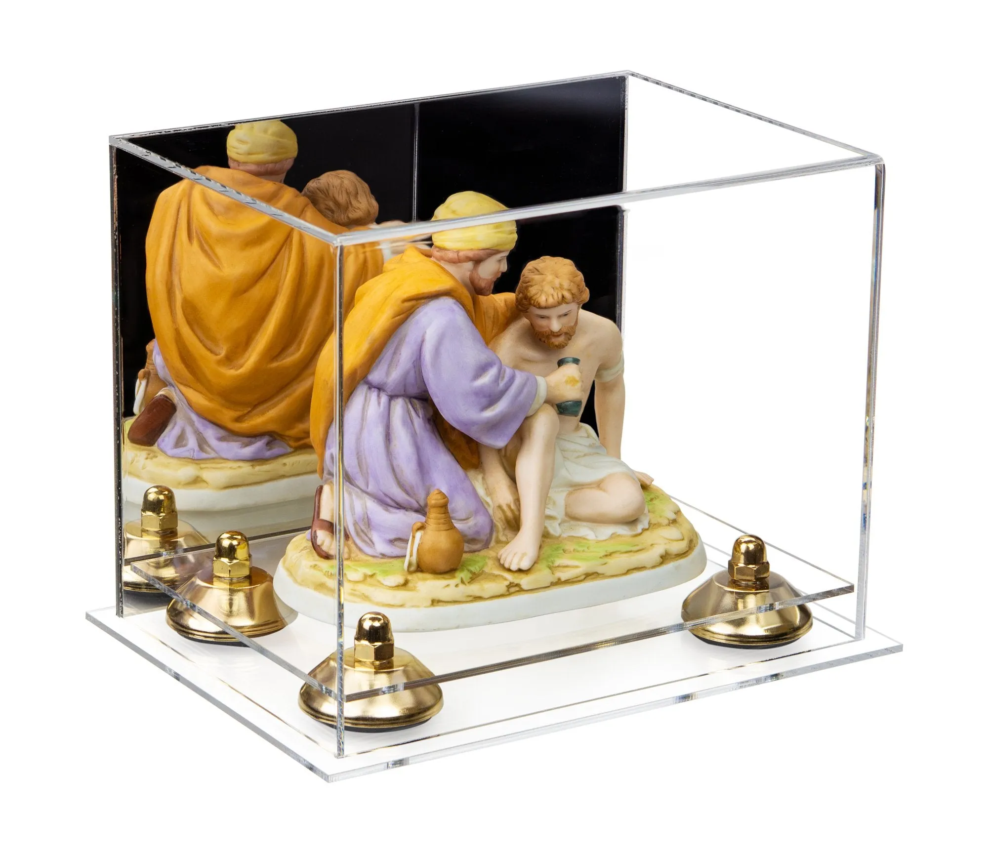 Versatile Acrylic Display Case 8.25 x 6 x 6.75 - Mirror No Wall Mounts (V45/A003)