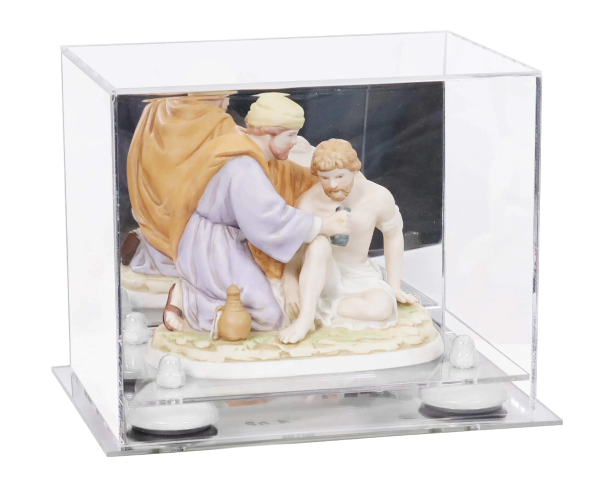 Versatile Acrylic Display Case 8.25 x 6 x 6.75 - Mirror No Wall Mounts (V45/A003)
