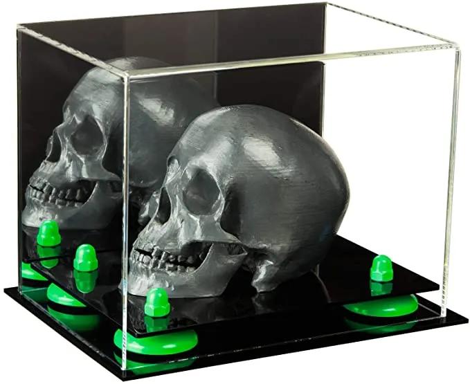 Versatile Acrylic Display Case 8.25 x 6 x 6.75 - Mirror No Wall Mounts (V45/A003)
