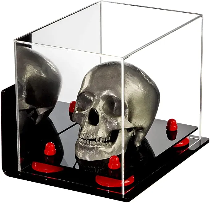 Versatile Acrylic Display Case 8.25 x 6 x 6.75 - Mirror No Wall Mounts (V45/A003)