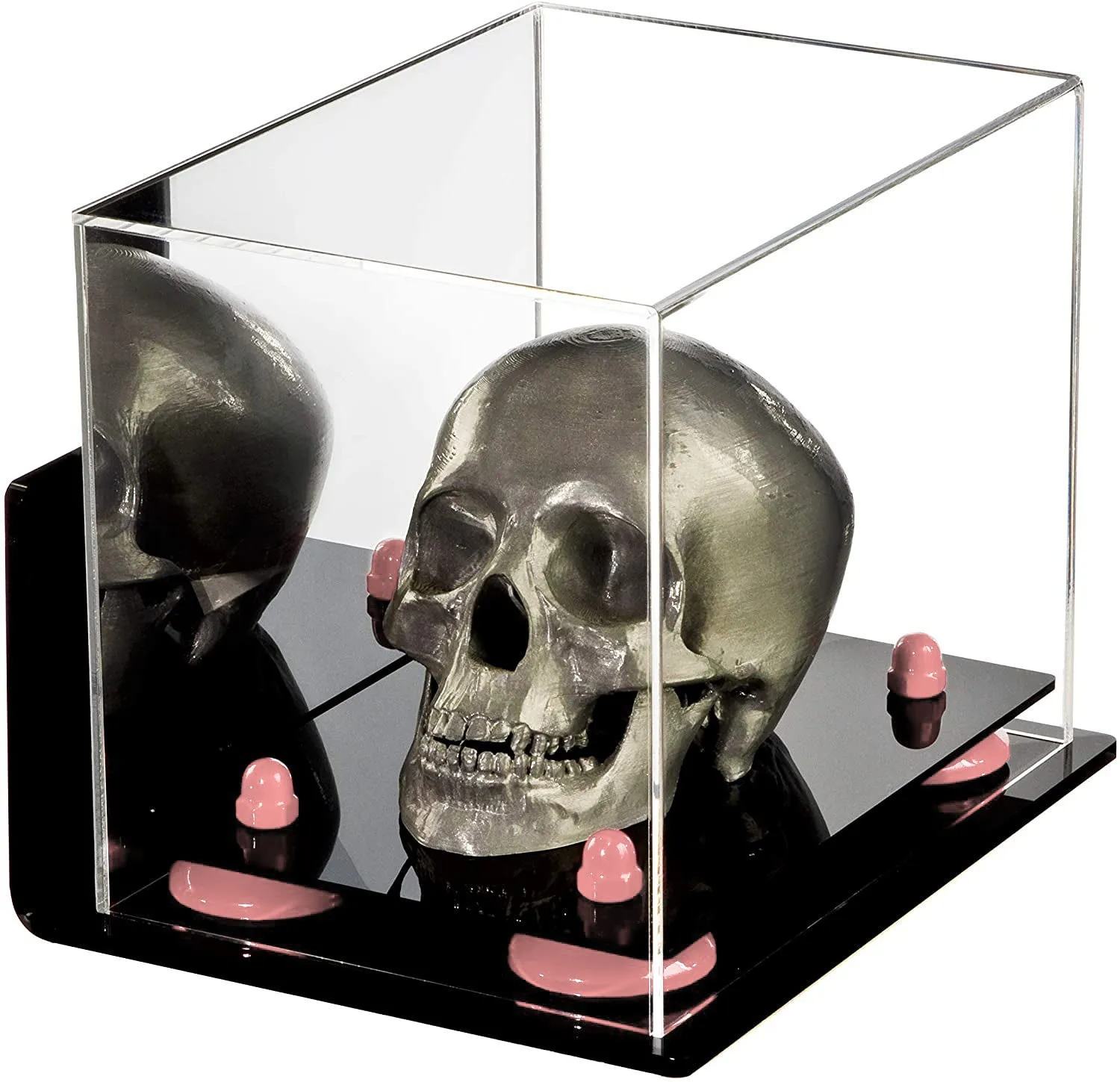 Versatile Acrylic Display Case 8.25 x 6 x 6.75 - Mirror No Wall Mounts (V45/A003)
