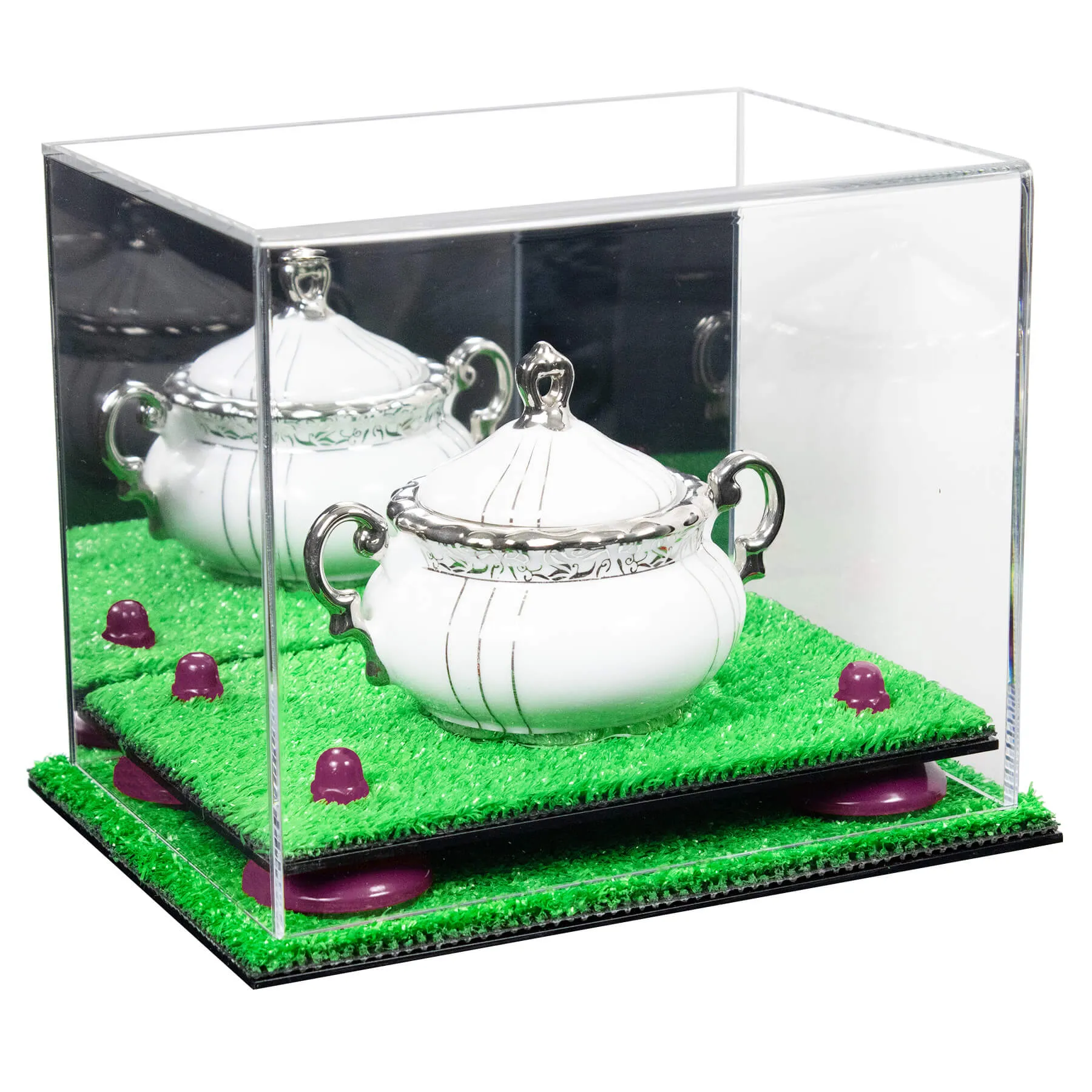 Versatile Acrylic Display Case 8.25 x 6 x 6.75 - Mirror No Wall Mounts (V45/A003)