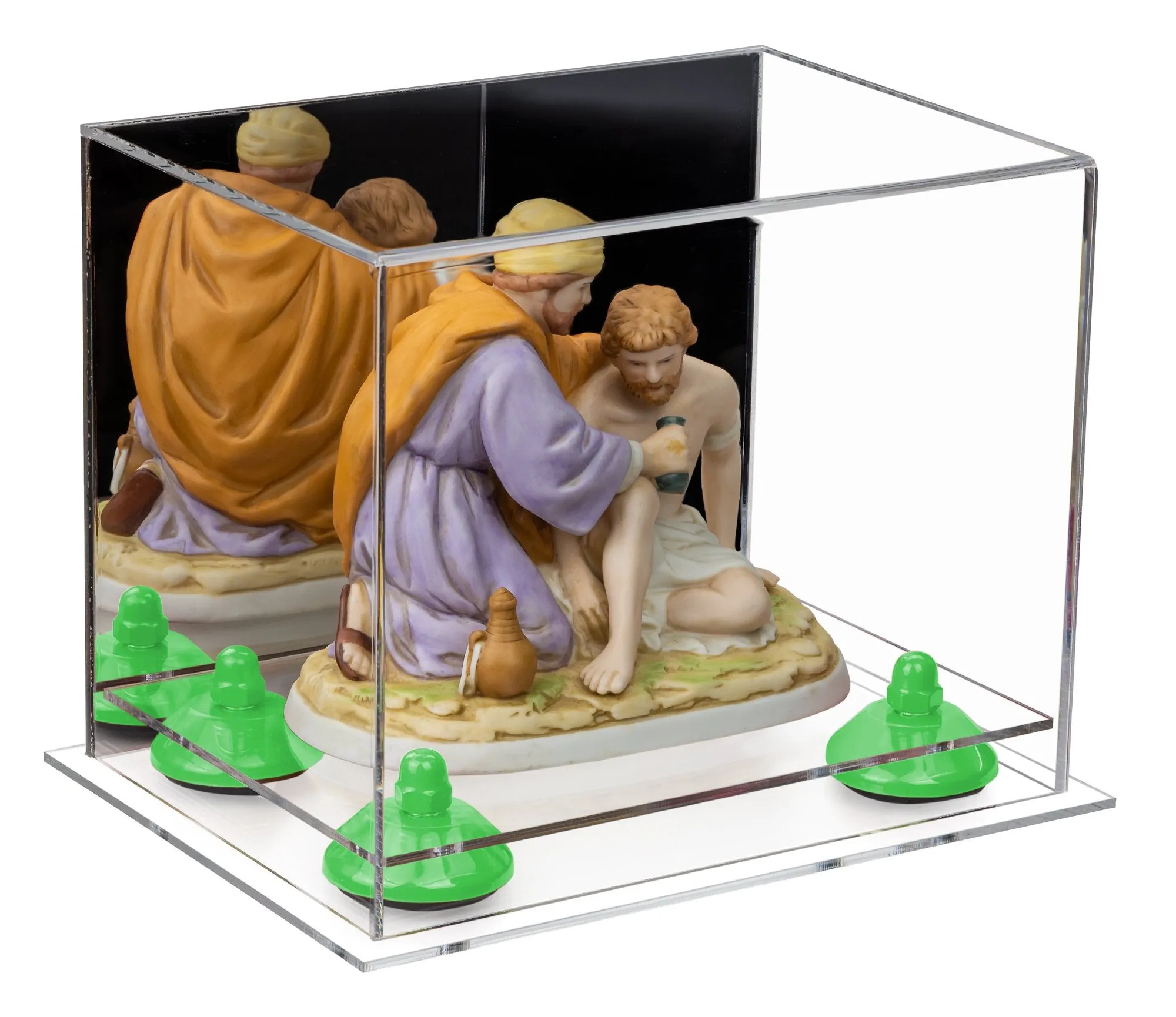 Versatile Acrylic Display Case 8.25 x 6 x 6.75 - Mirror No Wall Mounts (V45/A003)