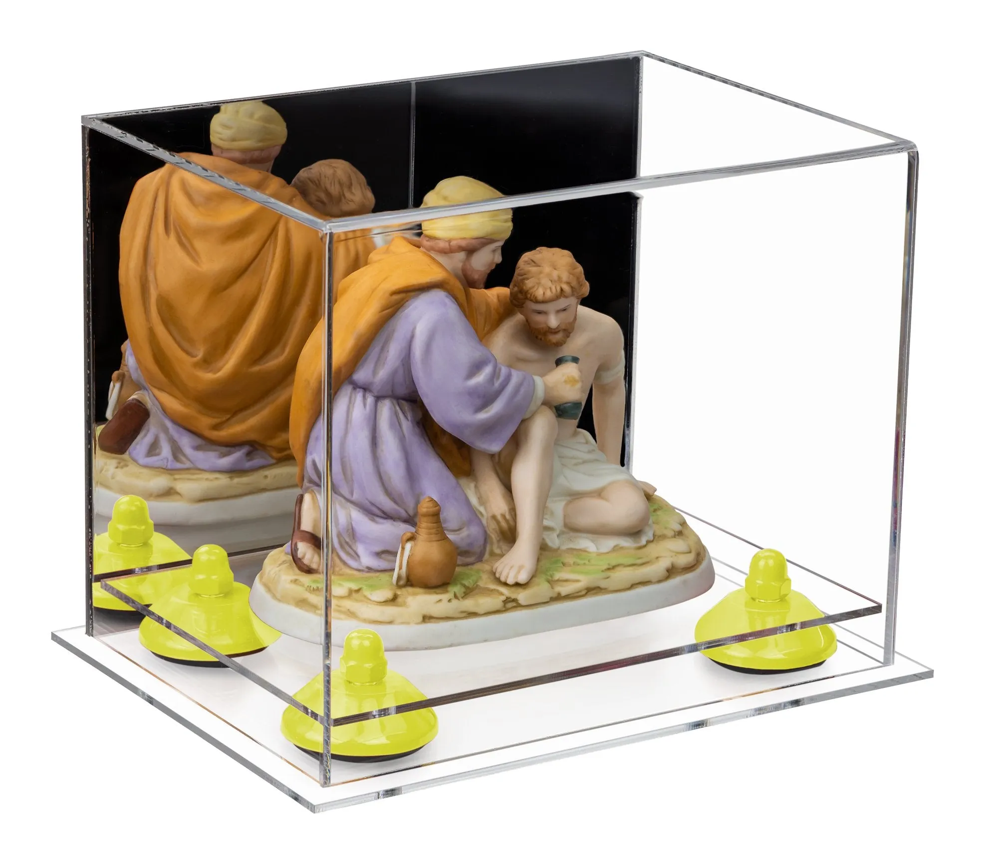 Versatile Acrylic Display Case 8.25 x 6 x 6.75 - Mirror No Wall Mounts (V45/A003)