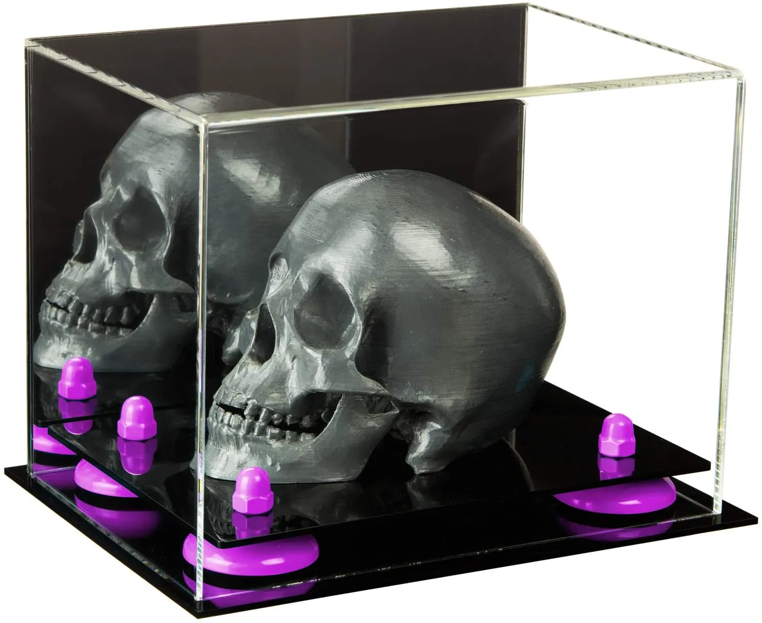 Versatile Acrylic Display Case 8.25 x 6 x 6.75 - Mirror No Wall Mounts (V45/A003)