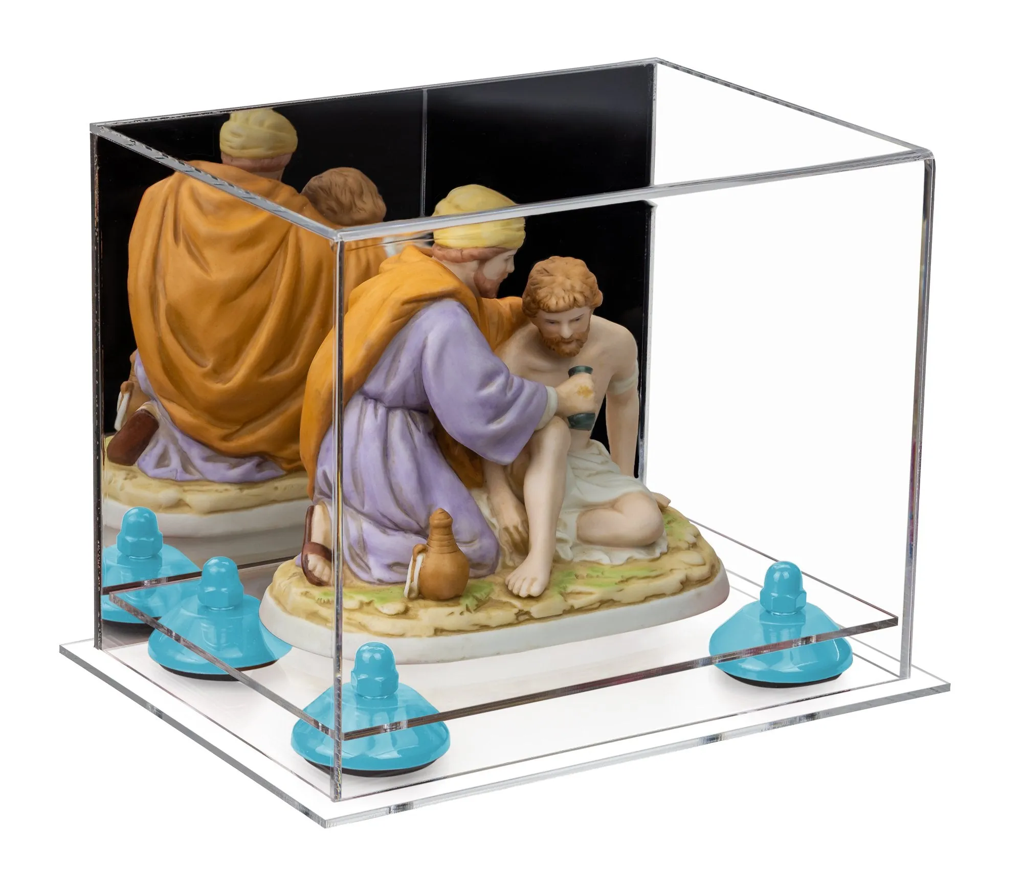 Versatile Acrylic Display Case 8.25 x 6 x 6.75 - Mirror No Wall Mounts (V45/A003)