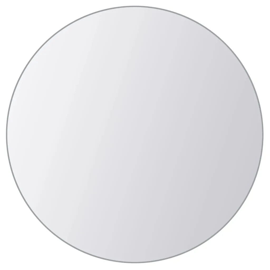 vidaXL 16 pcs Mirror Tiles Round Glass