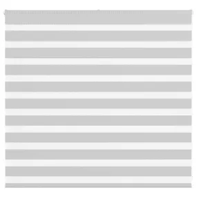 vidaXL Zebra Blind Light Grey 155x100 cm Fabric Width 150.9 cm Polyester