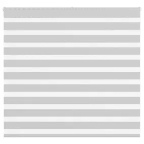 vidaXL Zebra Blind Light Grey 160x100 cm Fabric Width 155.9 cm Polyester