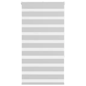vidaXL Zebra Blind Light Grey 80x150 cm Fabric Width 75.9 cm Polyester