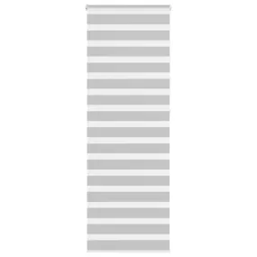 vidaXL Zebra Blind Light Grey 85x230 cm Fabric Width 80.9 cm Polyester