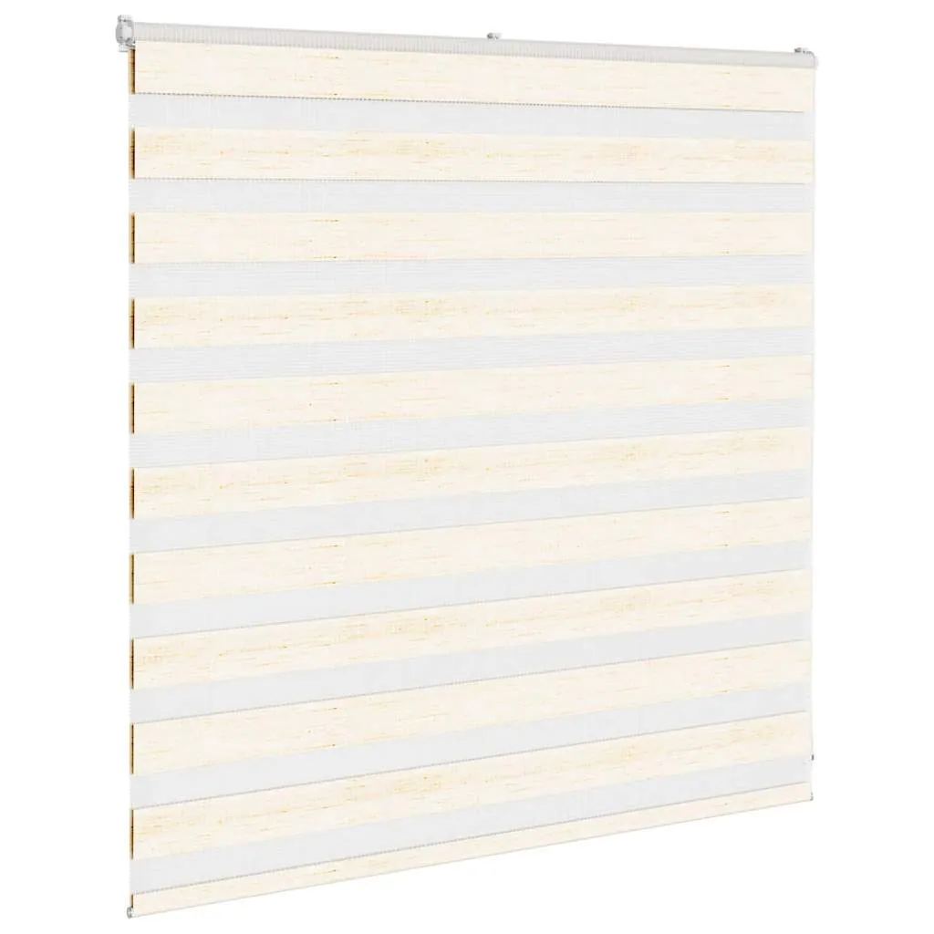 vidaXL Zebra Blind Marble Beige 145x100 cm Fabric Width 140.9 cm Polyester