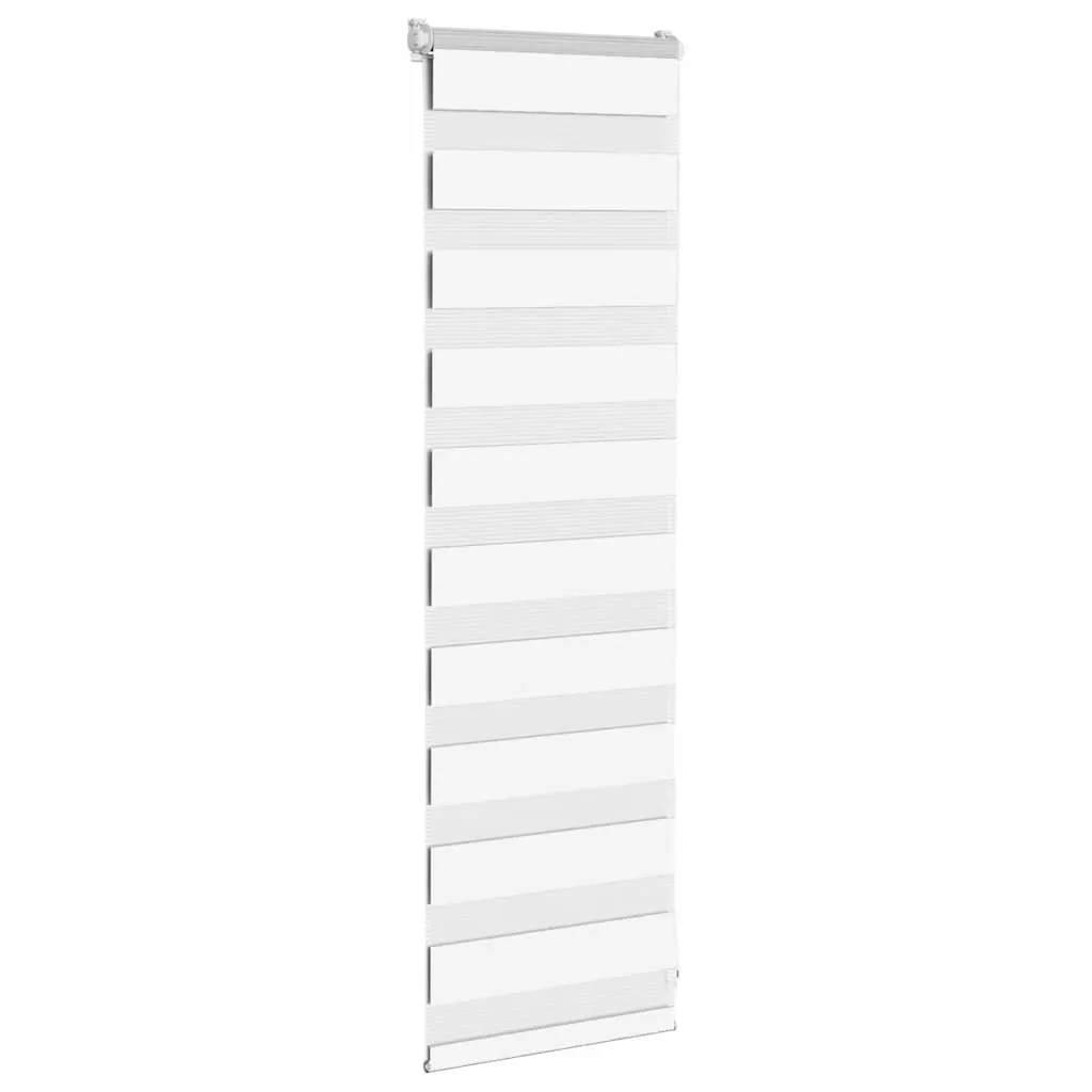 vidaXL Zebra Blind White 45x100 cm Fabric Width 40.9 cm Polyester