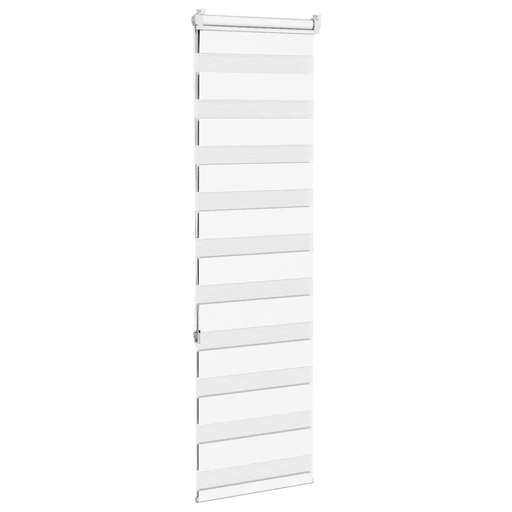 vidaXL Zebra Blind White 45x150 cm Fabric Width 40.9 cm Polyester