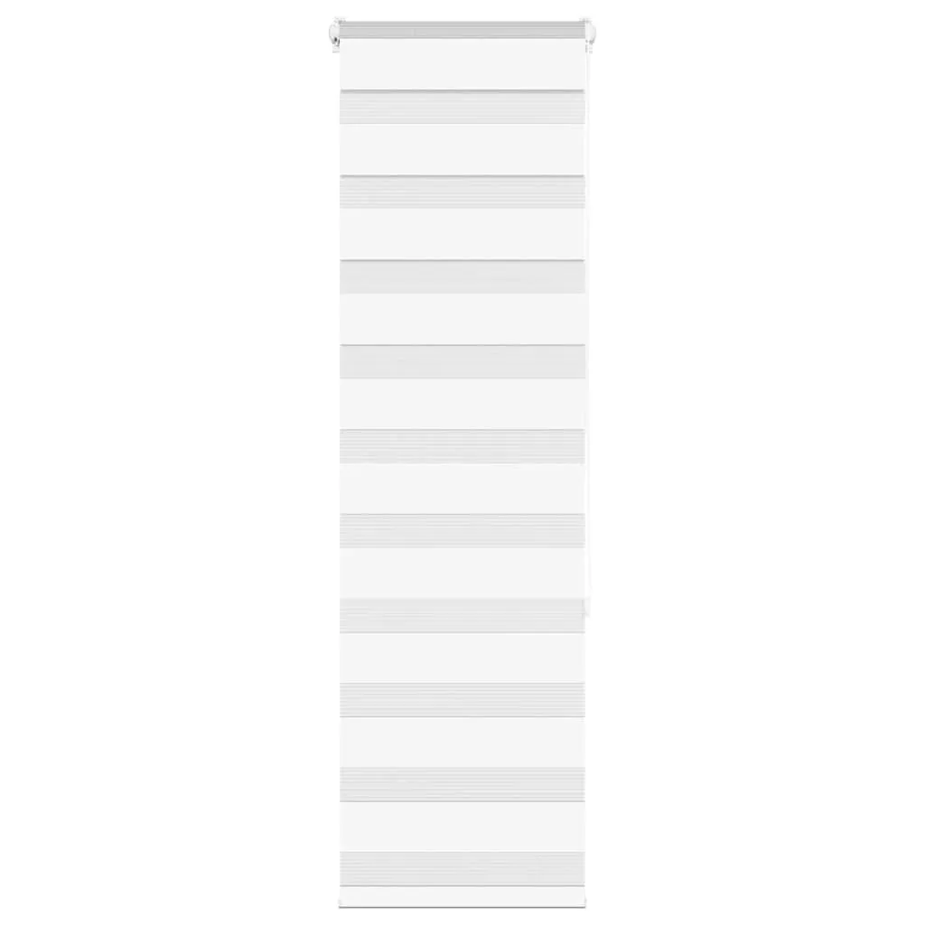 vidaXL Zebra Blind White 45x150 cm Fabric Width 40.9 cm Polyester