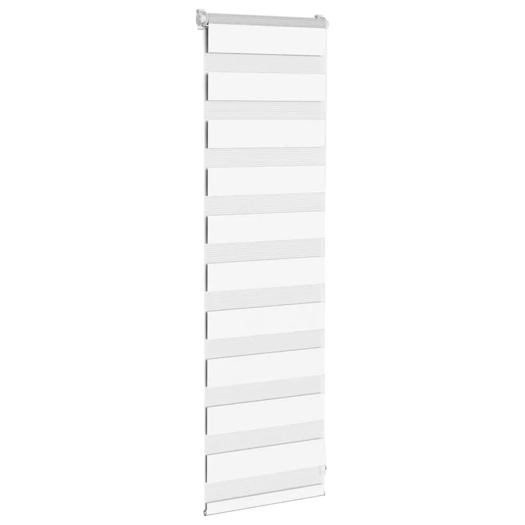 vidaXL Zebra Blind White 50x100 cm Fabric Width 45.9 cm Polyester