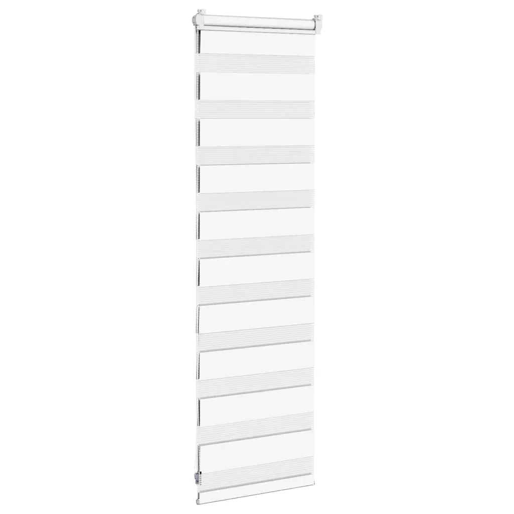 vidaXL Zebra Blind White 50x100 cm Fabric Width 45.9 cm Polyester