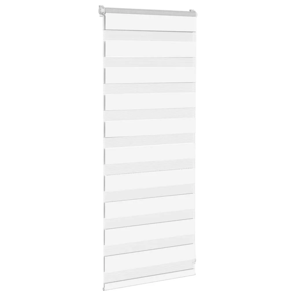 vidaXL Zebra Blind White 60x100 cm Fabric Width 55.9 cm Polyester