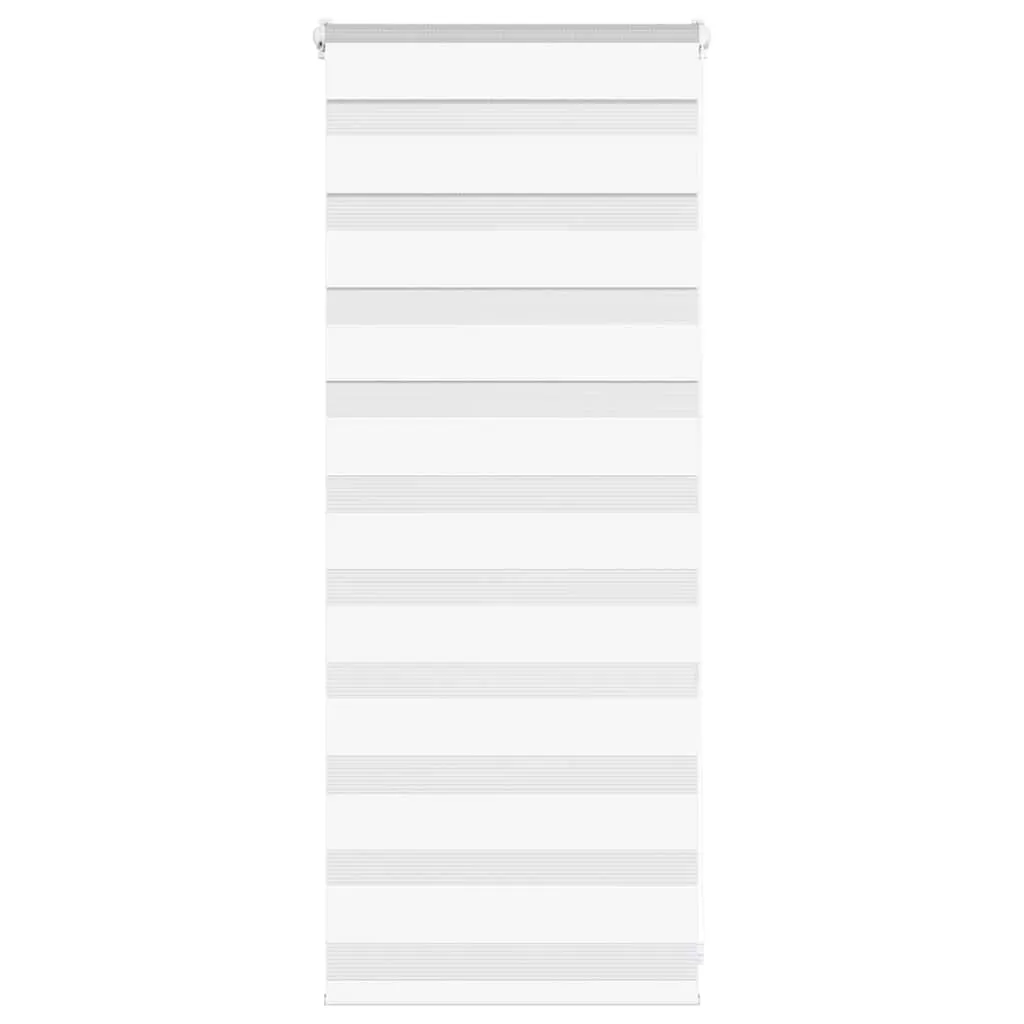 vidaXL Zebra Blind White 65x100 cm Fabric Width 60.9 cm Polyester