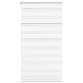 vidaXL Zebra Blind White 90x100 cm Fabric Width 85.9 cm Polyester