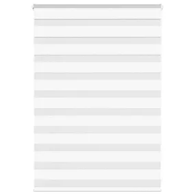 vidaXL Zebra Blind White 95x100 cm Fabric Width 90.9 cm Polyester