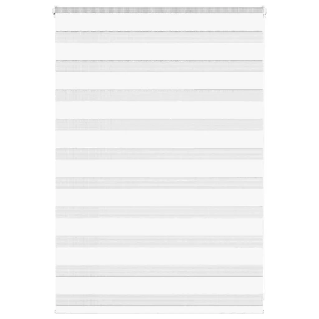 vidaXL Zebra Blind White 95x100 cm Fabric Width 90.9 cm Polyester