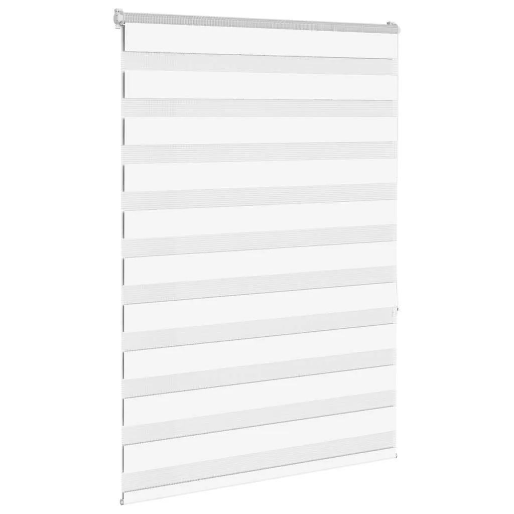 vidaXL Zebra Blind White 95x150 cm Fabric Width 90.9 cm Polyester