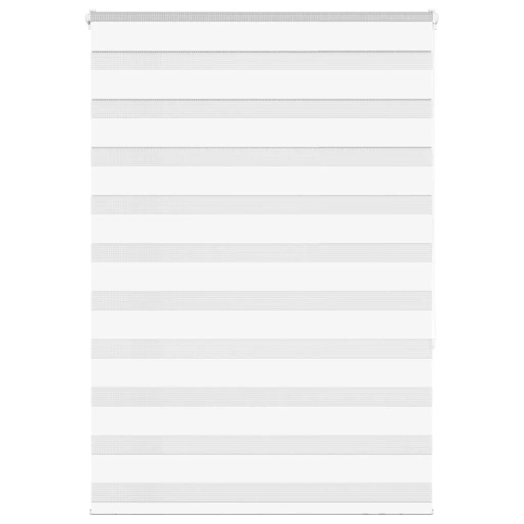 vidaXL Zebra Blind White 95x150 cm Fabric Width 90.9 cm Polyester