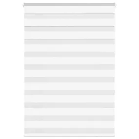 vidaXL Zebra Blind White 95x150 cm Fabric Width 90.9 cm Polyester