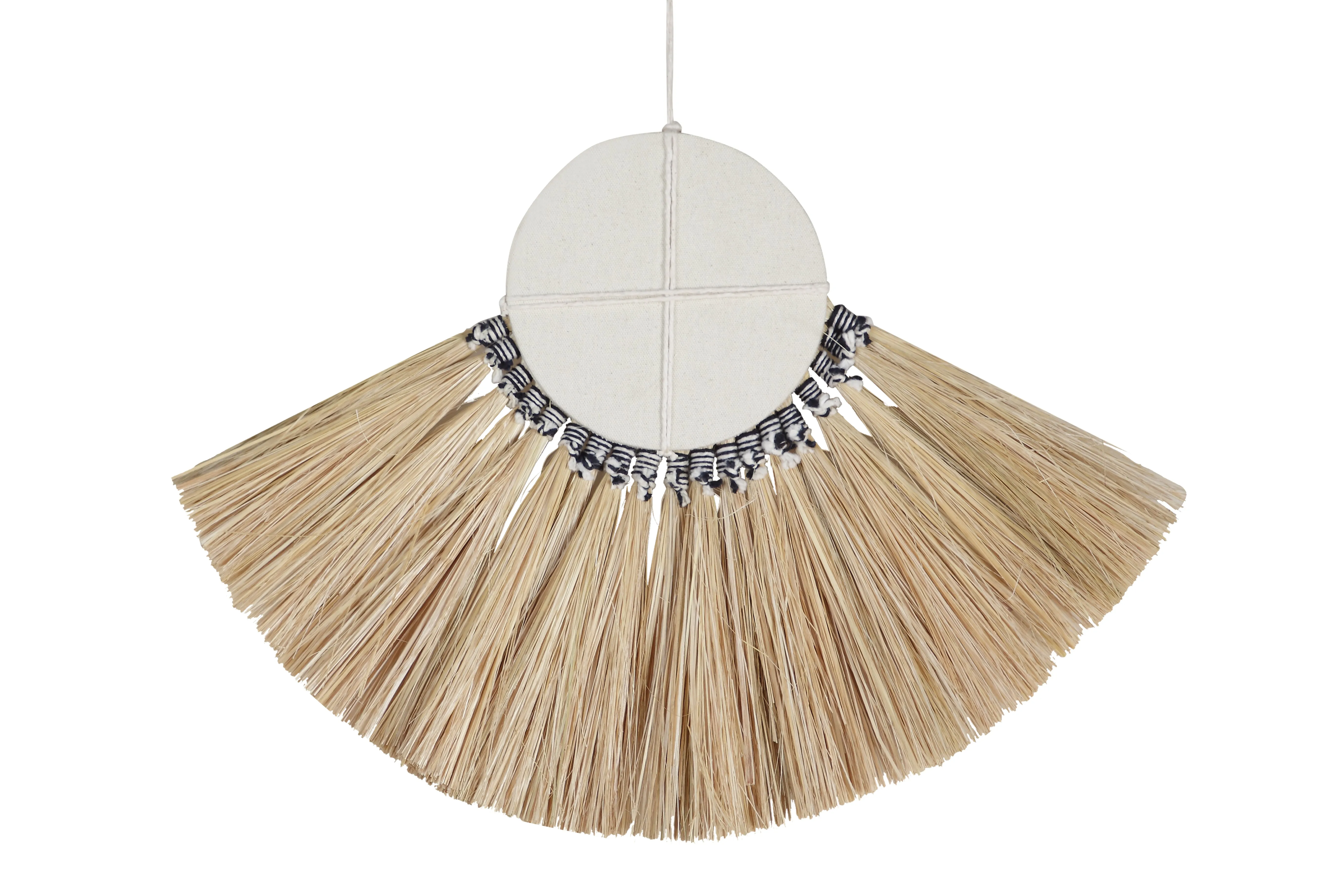 Wall Mirror - 13 in | Soleil Fringe Boho Decor