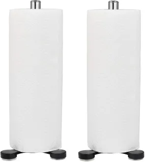 Wall Mounted SS Paper Roll Holder,Simple Stand Paper Towel Rack,2 Pack