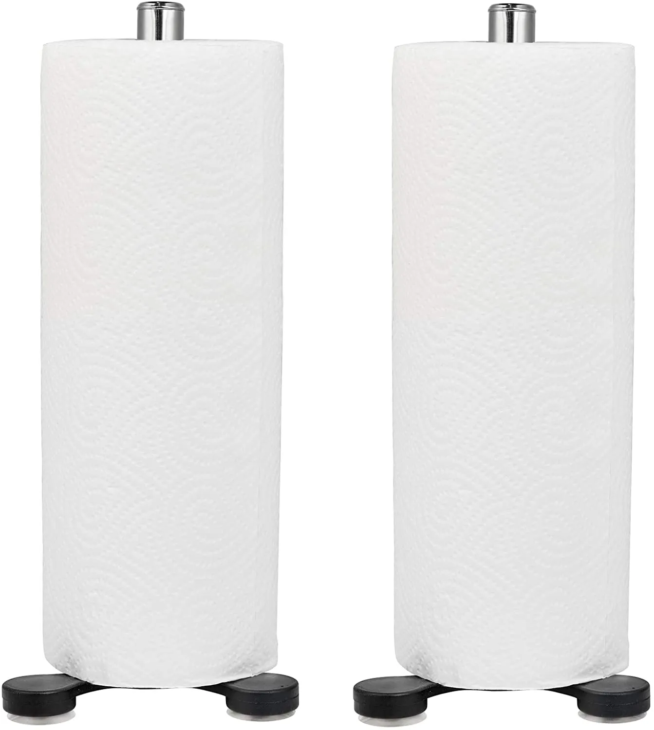 Wall Mounted SS Paper Roll Holder,Simple Stand Paper Towel Rack,2 Pack