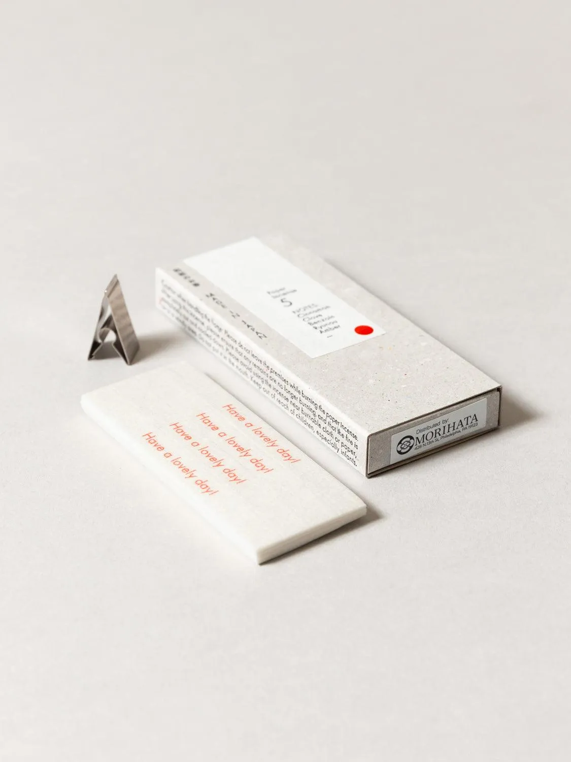Washi Paper Incense Strips, Smoky Comfort