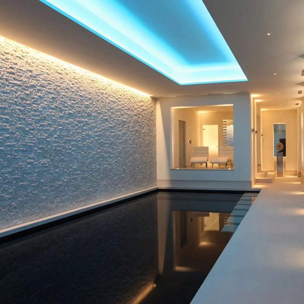 White LED Strip Light, 16.4ft Dimmable - 24V - IP20 - 879 Lumens/ft with Power Supply and Controller (KIT), Tape Lights for Bedroom, Kitchen, Mirror, Under Cabinet, Home Decoration