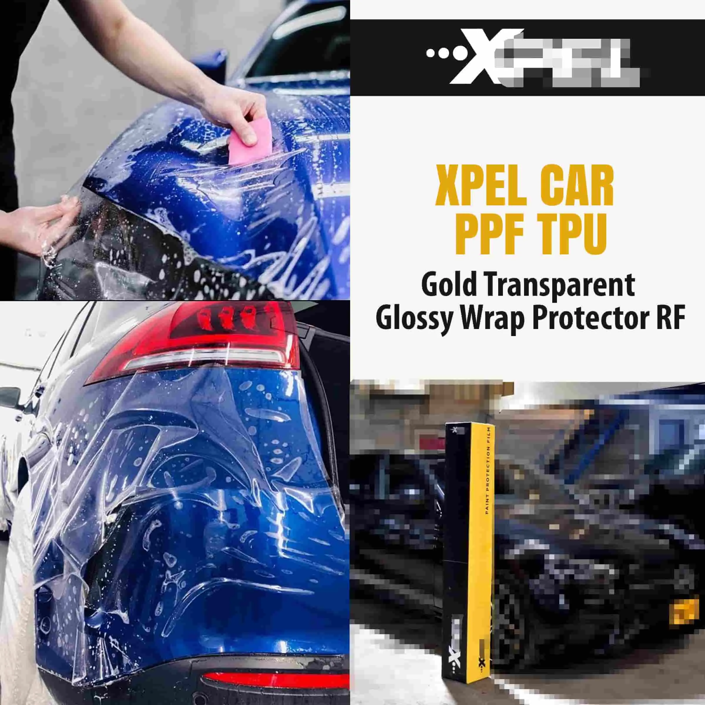 Xpel Car PPF TPU Gold Transparent Glossy Wrap Protector RF - Paint Protection Film