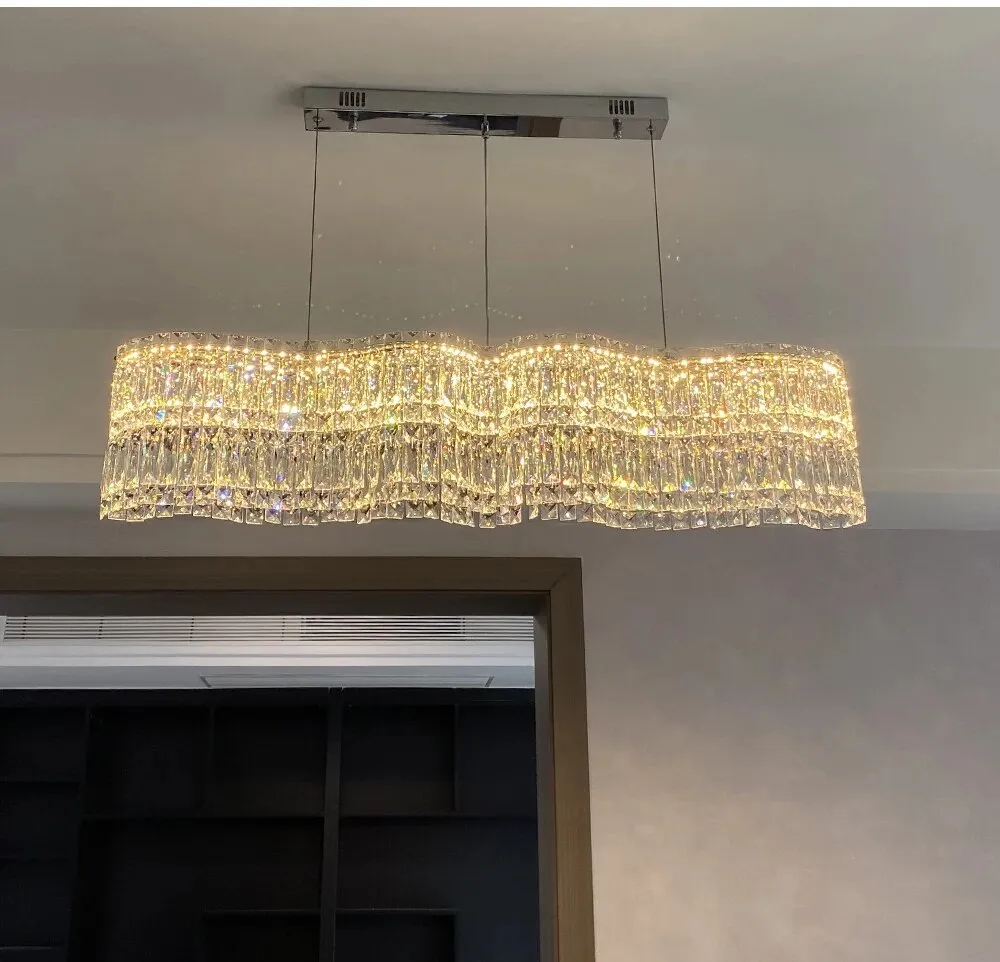 YLK Ventus Wave modern crystal chandelier